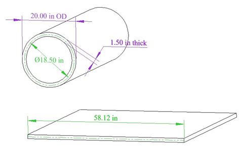 how to make a cylinder out of sheet metal|how to calculate blank cylinder length.